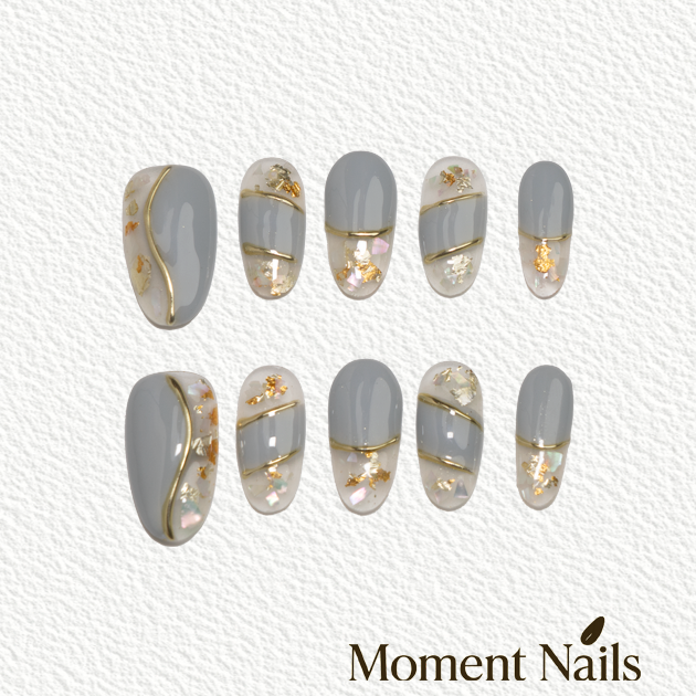 艺禾【浪漫圣诞】纯手工穿戴甲高级感裸色酒红猫眼法式手绘圣诞节