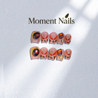 艺禾 跨境纯色简约杏仁甲系列爆款日常美甲手脚套装手工穿戴甲